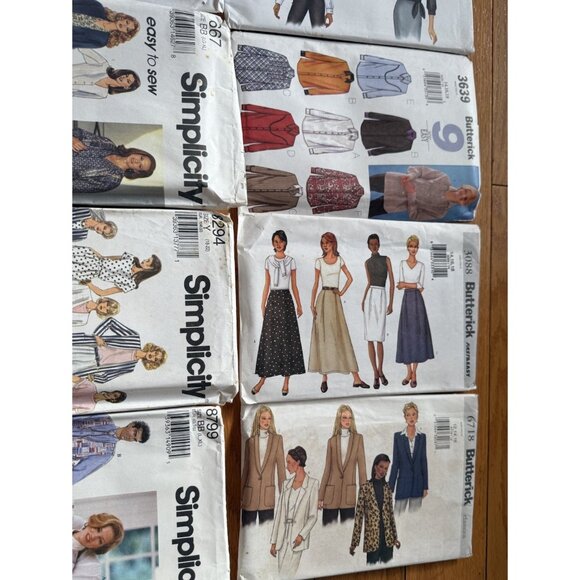 Lot Of 15 Vtg Butterick & Simplicity Clothing Patterns Sizes 12 - 20Cut/Uncut - Picture 3 of 6